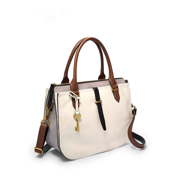 Fossil Weekender II Large Traveler Handbag Neutral NWT